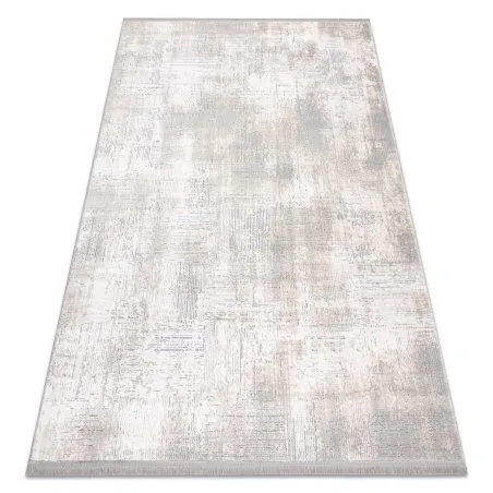 Modern Teppich TULS strukturell, Franse 51231 Vintage elfenbein / grau