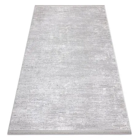 Modern Teppich TULS strukturell, Franse 51248 grau