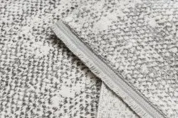 Modern Teppich TULS strukturell, Franse 51325 Melange elfenbein / grau 