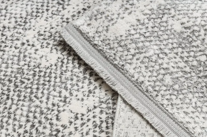 Modern Teppich TULS strukturell, Franse 51325 Melange elfenbein / grau 