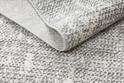 Modern Teppich TULS strukturell, Franse 51325 Melange elfenbein / grau 