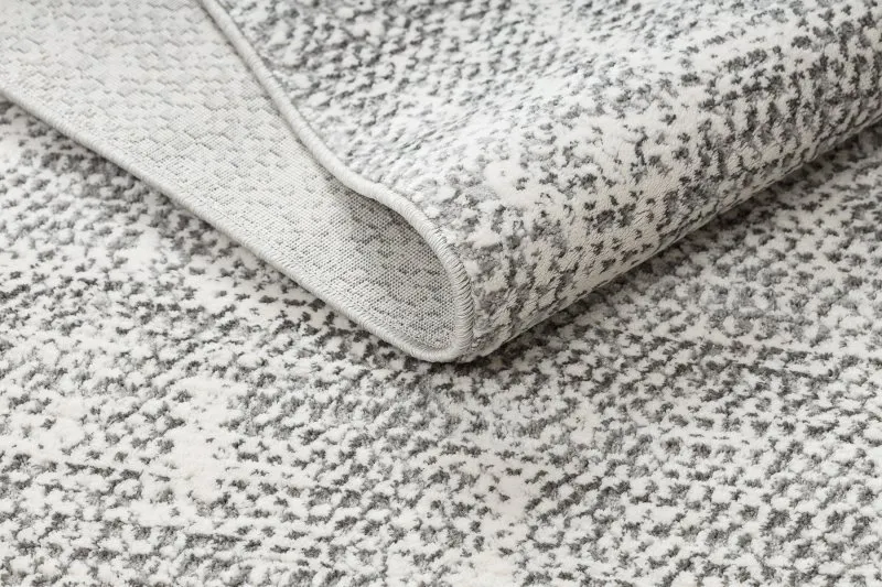 Modern Teppich TULS strukturell, Franse 51325 Melange elfenbein / grau 