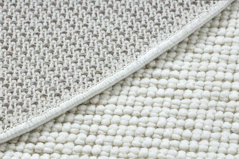 Teppich CASABLANCA PLUS Kreis creme Einfarbig, Schleife