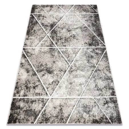 Teppich MATEO 8031/944 Modern, geometrisch, Dreiecke - Strukturell grau / beige