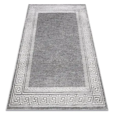 Teppich MATEO 8033/644 Modern griechisch, Rahmen - Strukturell grau