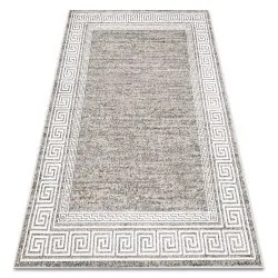 Teppich MATEO Modern griechisch, Rahmen - Strukturell grau / beige