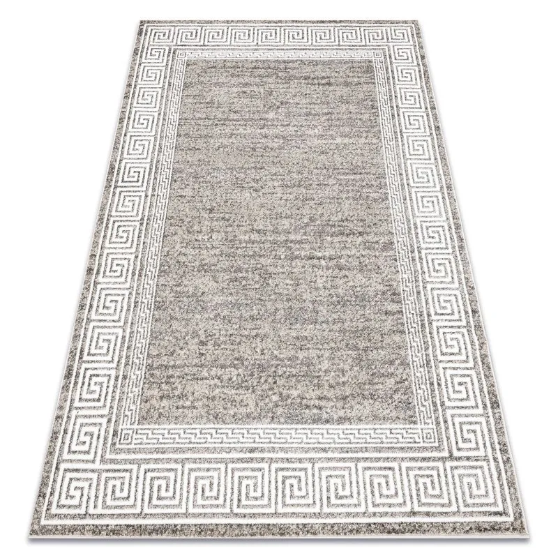 Teppich MATEO 8033/944 Modern griechisch, Rahmen - Strukturell grau / beige