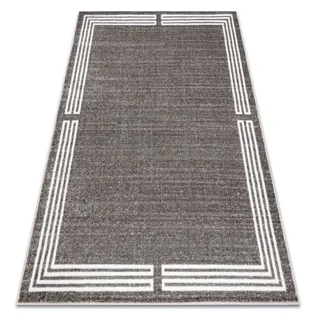 Teppich MATEO 8034/944 Modern Rahmen - Strukturell grau / beige