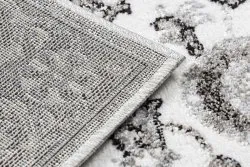 Teppich MATEO 8037/644 Modern Rahmen, Blumen - Strukturell grau