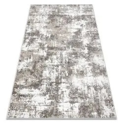 Teppich MATEO Modern vintage - Strukturell grau / beige