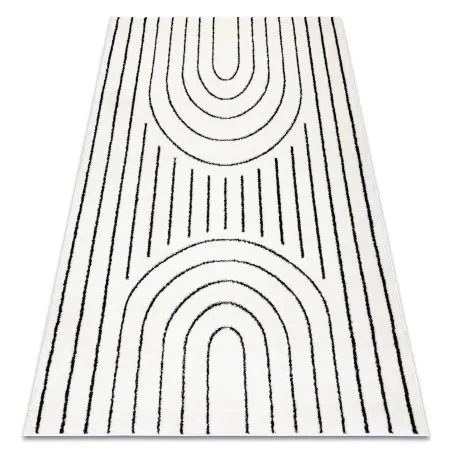 Modern Teppich MODE 8494 geometrisch creme / schwarz 