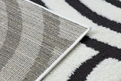 Modern Teppich MODE 8629 Muscheln creme / schwarz 