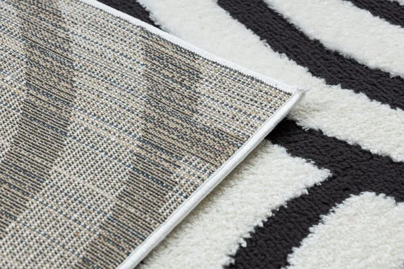 Modern Teppich MODE 8629 Muscheln creme / schwarz 