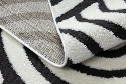 Modern Teppich MODE 8629 Muscheln creme / schwarz 
