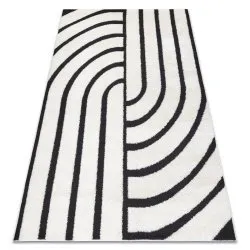 Modern Teppich MODE 8631 geometrisch creme / schwarz 