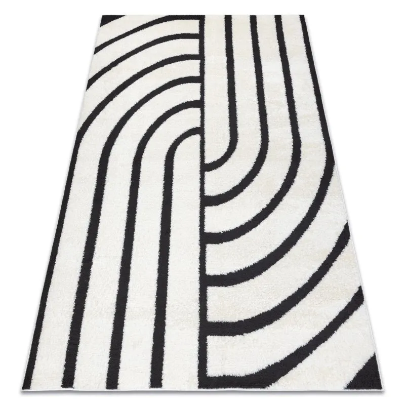 Modern Teppich MODE 8631 geometrisch creme / schwarz 