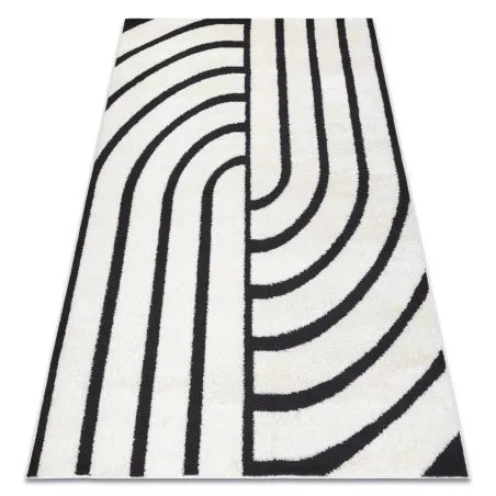 Modern Teppich MODE 8631 geometrisch creme / schwarz 