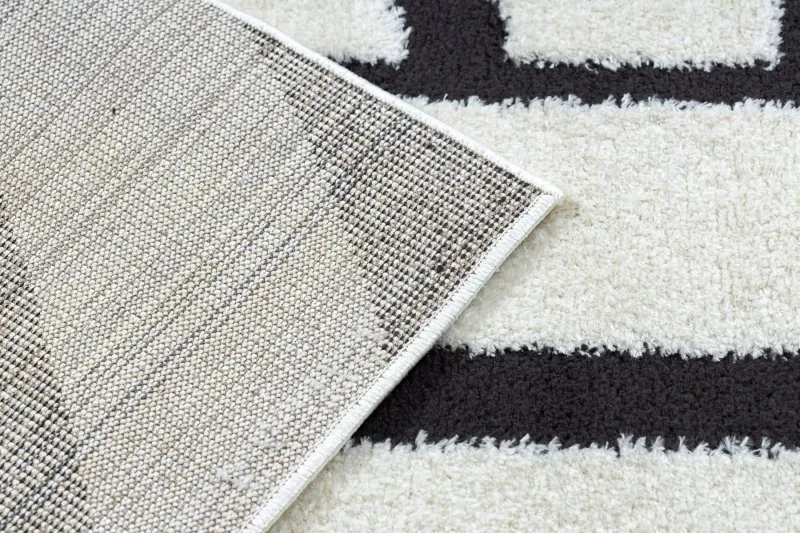 Modern Teppich MODE 8631 geometrisch creme / schwarz 