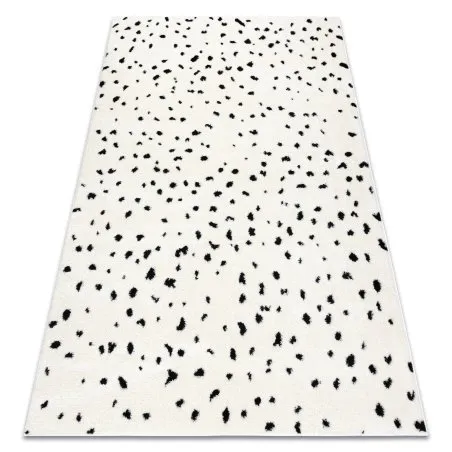 Modern Teppich MODE 8508 Punkte creme / schwarz 