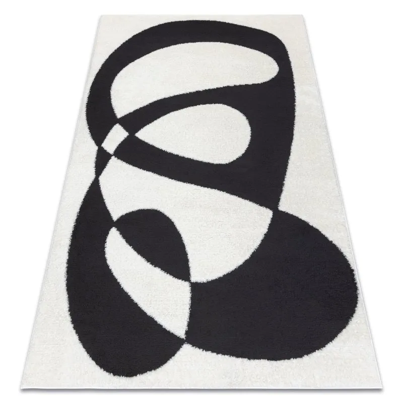Modern Teppich MODE 8531 Abstraktion creme / schwarz 