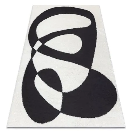 Modern Teppich MODE 8531 Abstraktion creme / schwarz 