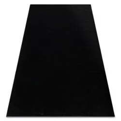 Teppich SOFTY glatt, einfarbig schwarz