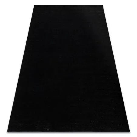 Teppich SOFTY glatt, einfarbig schwarz