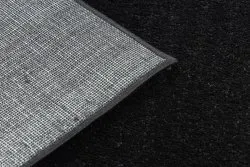 Teppich SOFTY glatt, einfarbig schwarz