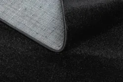 Teppich SOFTY glatt, einfarbig schwarz