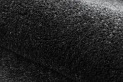 Teppich SOFTY glatt, einfarbig schwarz