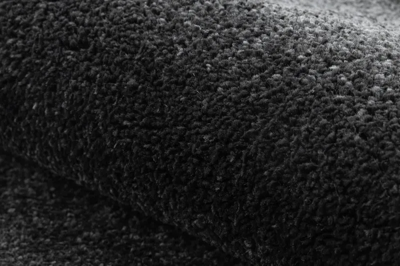 Teppich SOFTY glatt, einfarbig schwarz