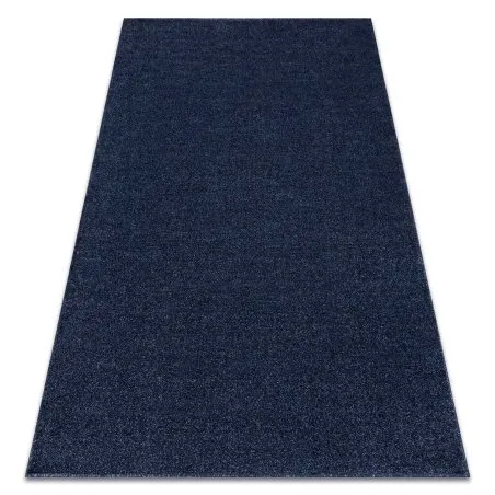 Teppich SOFTY glatt, einfarbig dunkelblau