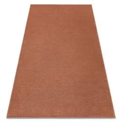 Teppich SOFTY glatt, einfarbig Terrakotta