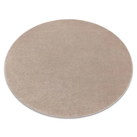 Teppich SOFTY Kreis glatt, einfarbig beige