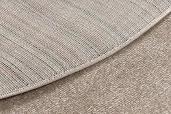 Teppich SOFTY Kreis glatt, einfarbig beige