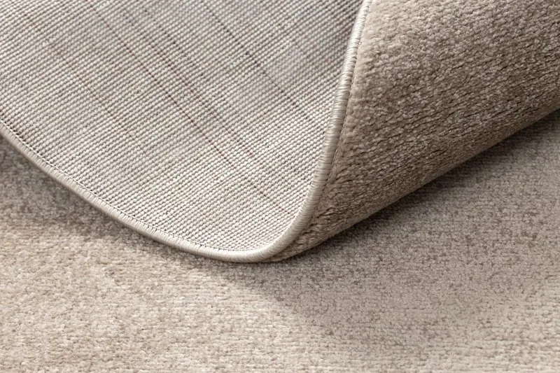 Teppich SOFTY Kreis glatt, einfarbig beige