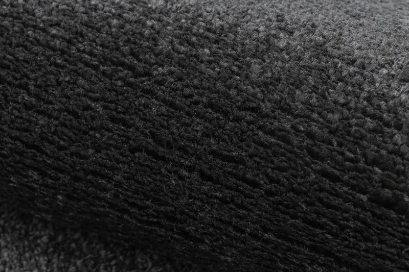 Teppich SOFTY Kreis glatt, einfarbig schwarz