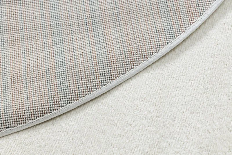 Teppich SOFTY Kreis glatt, einfarbig creme