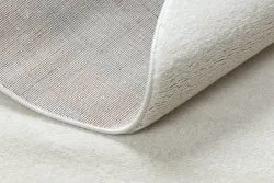 Teppich SOFTY Kreis glatt, einfarbig creme
