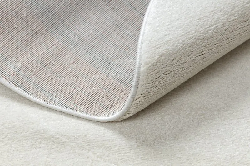 Teppich SOFTY Kreis glatt, einfarbig creme