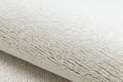 Teppich SOFTY Kreis glatt, einfarbig creme