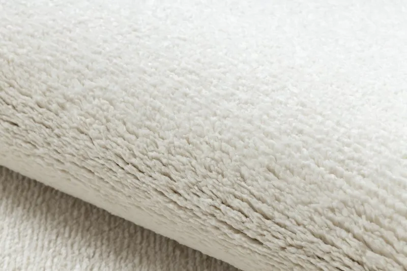 Teppich SOFTY Kreis glatt, einfarbig creme