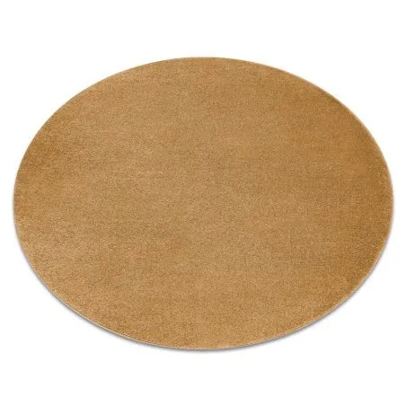 Teppich SOFTY Kreis glatt, einfarbig gold
