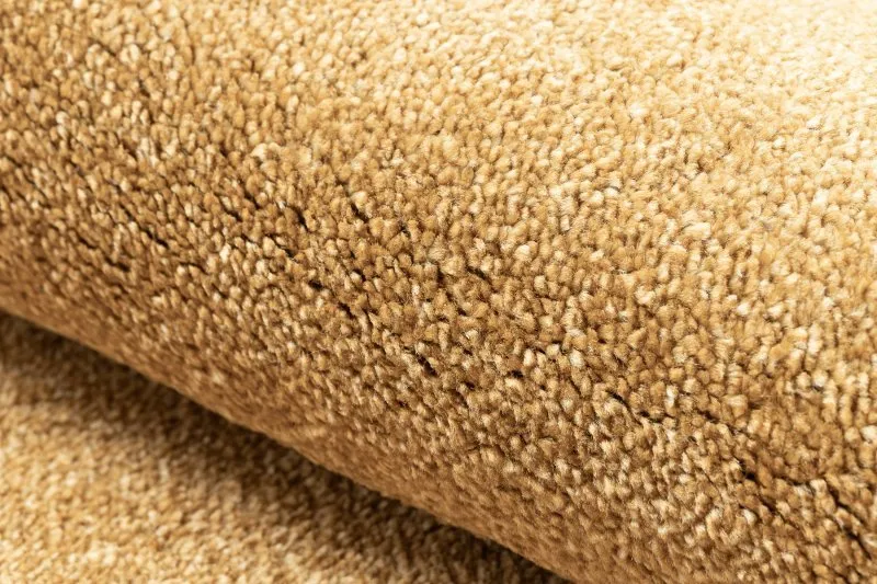 Teppich SOFTY Kreis glatt, einfarbig gold