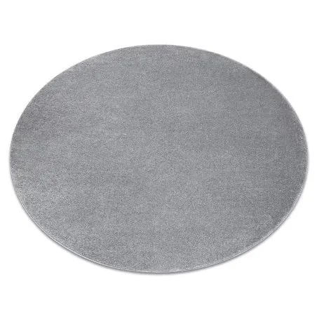 Teppich SOFTY Kreis glatt, einfarbig grau