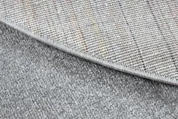 Teppich SOFTY Kreis glatt, einfarbig grau
