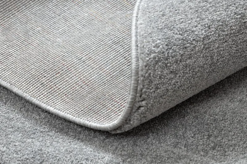 Teppich SOFTY Kreis glatt, einfarbig grau