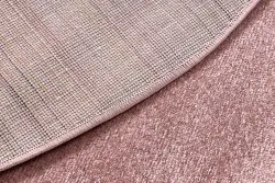 Teppich SOFTY Kreis glatt, einfarbig rosa