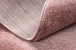 Teppich SOFTY Kreis glatt, einfarbig rosa