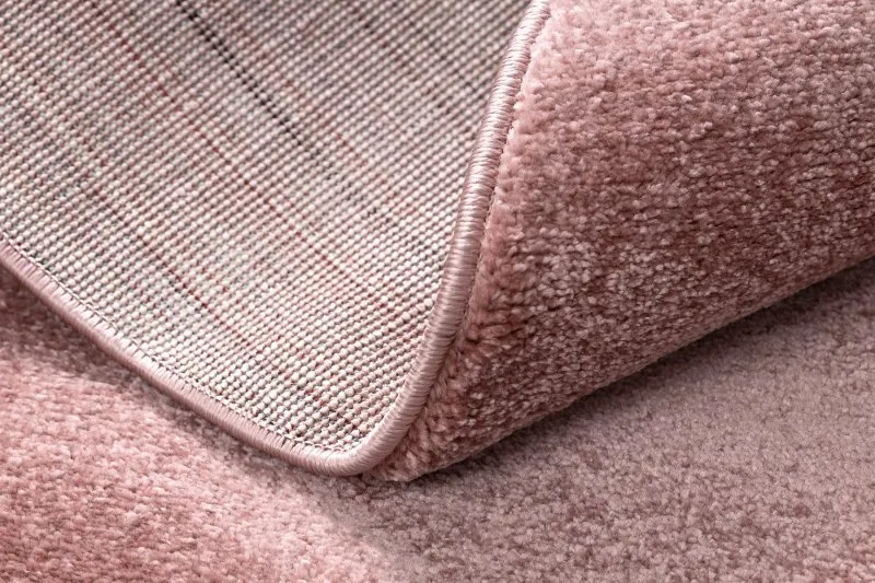 Teppich SOFTY Kreis glatt, einfarbig rosa